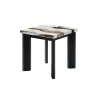 New Classic T3716-3P Strata - Faux Marble 3 Piece Occasional Set (1 Coffee & 2 End Tables) - Black / White