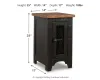 Ashley Furniture T468-7 Valebeck - Chair Side End Table - Black / Brown
