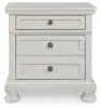 Ashley Furniture B742-92 Robbinsdale - Two Drawer Night Stand - Antique White