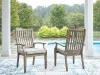 Ashley Furniture P701-601A Rainier Ranch - Arm Chair With Cushion (Set of 2) - Brown / Beige