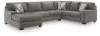 Ashley Furniture PC48405S5 Ashley Furniture PC48405S5 Clarington - 3-Piece Sleeper Sectional With LAF Chaise And RAF Sofa - Greystone