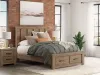 Ashley Furniture PCB2844B4 Oliandon - Queen Panel Storage Bed - Light Brown