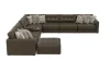 Jackson Furniture Industries 3215/36/31/37/12/59/84-09 Jackson Furniture Industries 3215/36/31/37/12/59/84-09 Siena - 9 Piece Modular Sectional With Cuddler Seat Cushions And Included Accent Pillows And Cocktail Ottoman - Chocolate