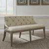 Liberty Furniture 615-C6501B Americana Farmhouse - Upholstered Shelter Dining Bench - Dusty Taupe