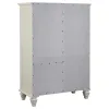CoasterEssence 201308 Sandy Beach - 8-Drawer Door Chest - Cream White
