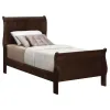 CoasterEveryday 202411T-S5 Louis Philippe - 5 Piece Twin Bedroom Set - Cappuccino