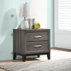 CoasterEveryday 212422 Watson - 2-Drawer Nightstand - Gray Oak