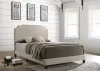 CoasterEveryday 310061Q Tamarac - Upholstered Queen Panel Bed - Beige