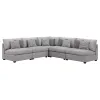 CoasterElevations 551511-S5A Cambria - Upholstered 5 Piece Modular Sectional Sofa - Gray