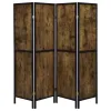 CoasterEveryday 961413 Deepika - 4-Panel Room Divider Folding Screen - Rustic Nutmeg