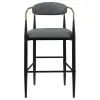 Coaster Fine Furniture 121189 Tina - Fabric Upholstered Bar Chair (Set of 2) - Dark Gray