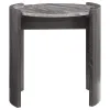 Coaster Fine Furniture 710757 Gladstone - Round Faux Marble Top End Table - Distressed Gray