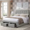 Intercon UB-BR-KCYFUL-SMK-C Kaycee - Full Storage Bed - Smoke