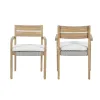 New Classic G6235-DC Arden - Wood And Wicker Patio Dining Chair (Set of 2) - Natural / Brown