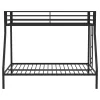Coaster Fine Furniture 460365BLK Alevera - Metal Twin Over Full Bunk Bed With Ladder - Black