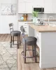 Ashley Furniture D388-224 Caitbrook - UPH Swivel Barstool  - Gray