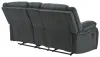 Ashley Furniture 7650494 Draycoll - DBL Rec Loveseat w/Console - Dark Gray