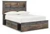 Ashley Furniture B211/31/36/46/50(2)/84/85/B100-12/92(2) Ashley Furniture B211/31/36/46/50(2)/84/85/B100-12/92(2) Drystan - Full Bookcase Bed With 4 Storage Drawers - 10 Pc. - Dresser, Mirror, Chest, Full Bed, 2 Nightstands - Multi