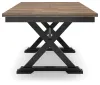 Ashley Furniture D634-35 Wildenauer - Rectangular Dining Extension Table - Brown / Black