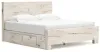 Ashley Furniture B2310B12 Ashley Furniture B2310B12 Lawroy - King Panel Bed With Under Bed Storage - Light Natural
