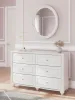 Ashley Furniture PCB1819B2 Ashley Furniture PCB1819B2 Kozlani - Dresser And Mirror - White