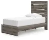 Ashley Furniture PCB2405B18 Ashley Furniture PCB2405B18 Graystorm - Twin Panel Storage Bed - Brown Gray