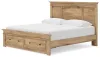 Ashley Furniture PCB1170B13 Ashley Furniture PCB1170B13 Makidern - King Panel Storage Bed With Storage Footboard - Tan