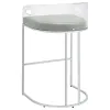CoasterElevations 183406 Thermosolis - Clear Acrylic Bar Chair (Set of 2) - Chrome