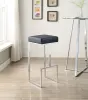 CoasterEveryday 105263 Gervase - Square Bar Stool - Black And Chrome