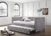 CoasterEssence 302161 Mockern - Upholstered Twin Daybed With Trundle - Gray