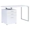 CoasterEveryday 800325 Brennan - 3-Drawer Office Computer Desk - White