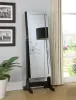 CoasterEssence 901828 Cortez - Cheval Mirror With Jewelry Storage - Black