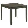 Coaster Fine Furniture 150410 Parkwood - 5 Piece Square Dining Table Set - Charcoal