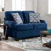 Furniture of America SM5176-LV Waldstone - Loveseat - Navy