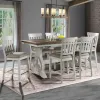 Intercon DK-TA-3676G-RFO-C Drake - Counter Table - Rustic White / French Oak