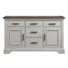 Intercon DK-CA-6218-RFO-C Drake - Sideboard - Rustic White / French Oak