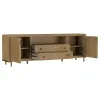 Coaster Fine Furniture 720253 Arini - Rattan Cane 2-Door TV Stand Media Console - Sand Wash