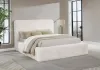 Coaster Fine Furniture 306141Q Rebecca - Faux Fur Upholstered Queen Bed - Cream