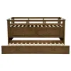 Coaster Fine Furniture 400716T Carlsbad - Wood Twin Captains Bed With Trundle - Medium Brown
