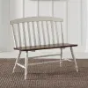 Liberty Furniture 741-C9000B Al Fresco - Slat Back Bench - Graphite & Whitestone