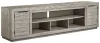Ashley Furniture W996-78 Naydell - XL TV Stand w/Fireplace Option - Gray