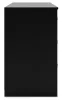 Ashley Furniture EB3392-231 Finch - Six Drawer Dresser - 29'' Height - Black