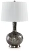 Ashley Furniture L430844 Tenslow - Glass Table Lamp - Antique Black