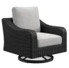 Ashley Furniture P792-821 Beachcroft - Swivel Lounge Chair - Black / Light Gray