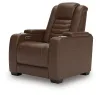 Ashley Furniture U1060113 High Impact - Power Recliner / Adj Headrest - Tobacco