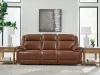 Ashley Furniture U1120415 Healy Pier - Power Reclining Sofa / Adj Headrest - Chocolate