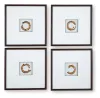 Ashley Furniture A8000491 Dallbourne - Wall Art Set (Set of 4) - White / Gold Finish