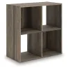 Ashley Furniture EA1104-2X2 Ashley Furniture EA1104-2X2 Shallifer - Four Cube Organizer - Brown