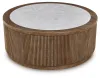 Ashley Furniture T658-8 Ashley Furniture T658-8 Hadonna - Round Cocktail Table - Brown