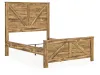 Ashley Furniture PCB1580B2 Maystonna - Queen Crossbuck Panel Bed - Brown